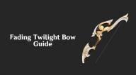 Fading twilight bow