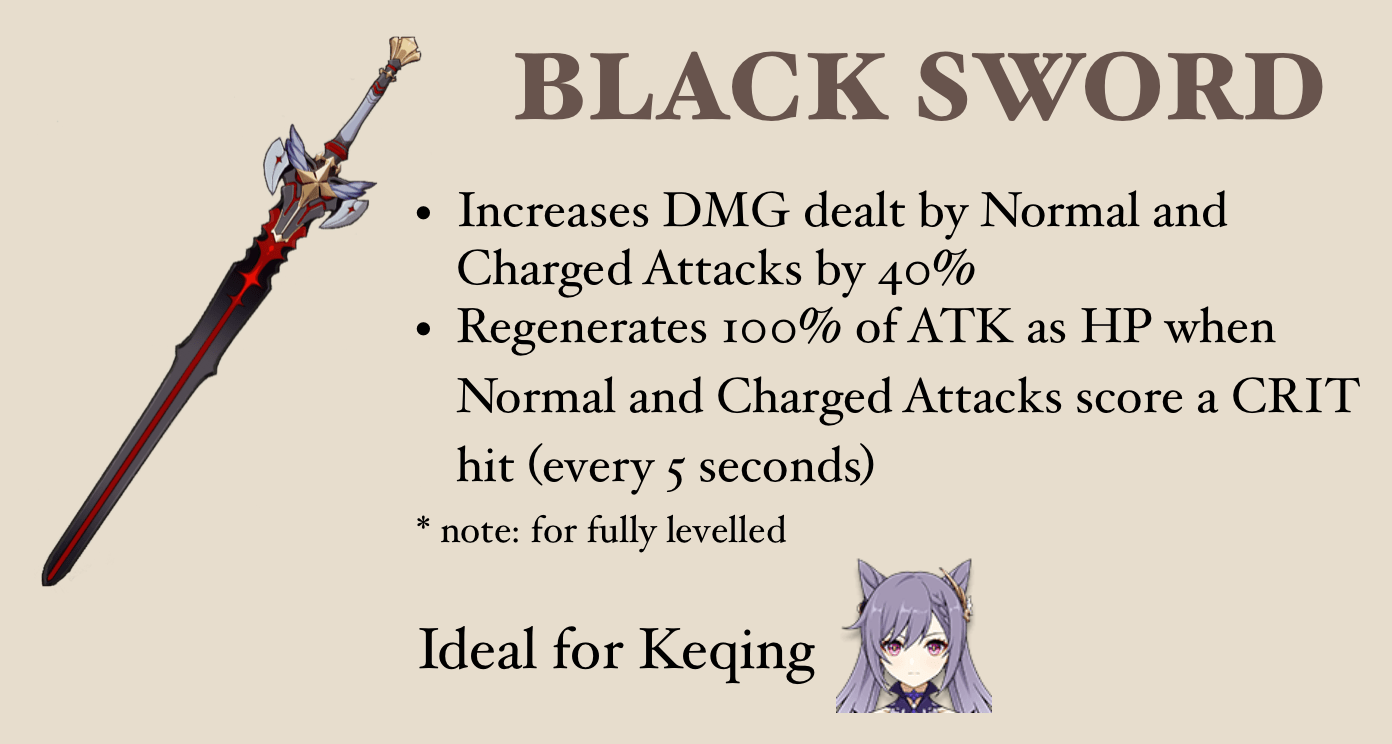 weapon black sword