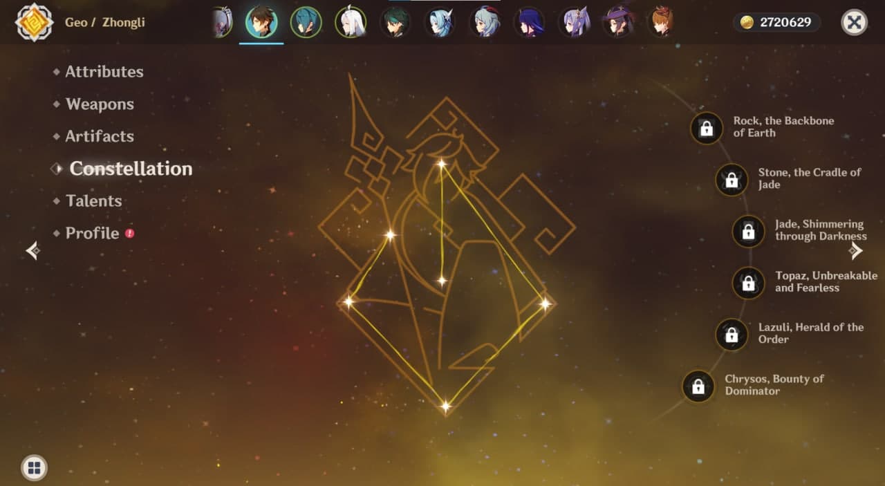 zhongli constellations
