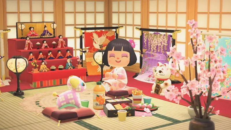 animal crossing hinamatsuri