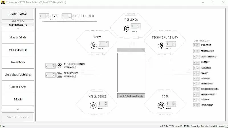 Cyberpunk 2077 Save Editor