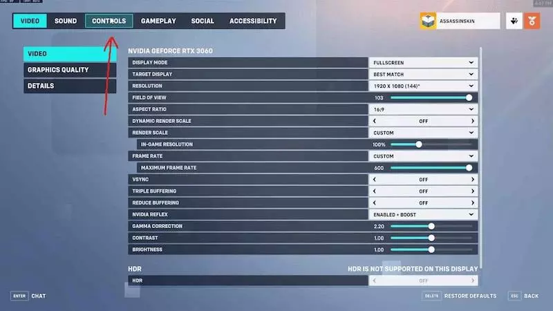 Hero Settings in Overwatch 2