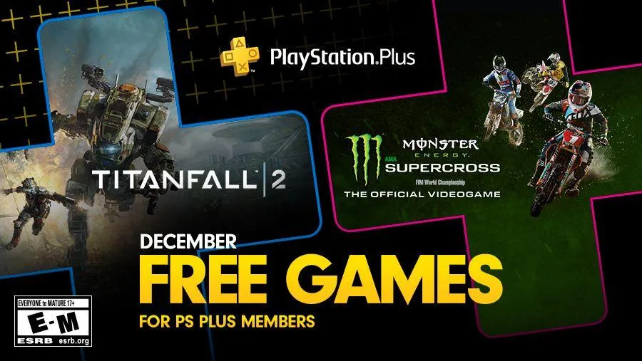PlayStation December’s Free PS Plus Games: Titanfall 2 &amp; Monster Energy Supercross