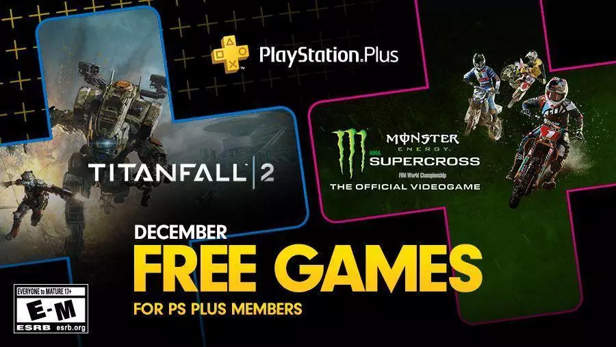 PlayStation December’s Free PS Plus Games: Titanfall 2 & Monster Energy Supercross