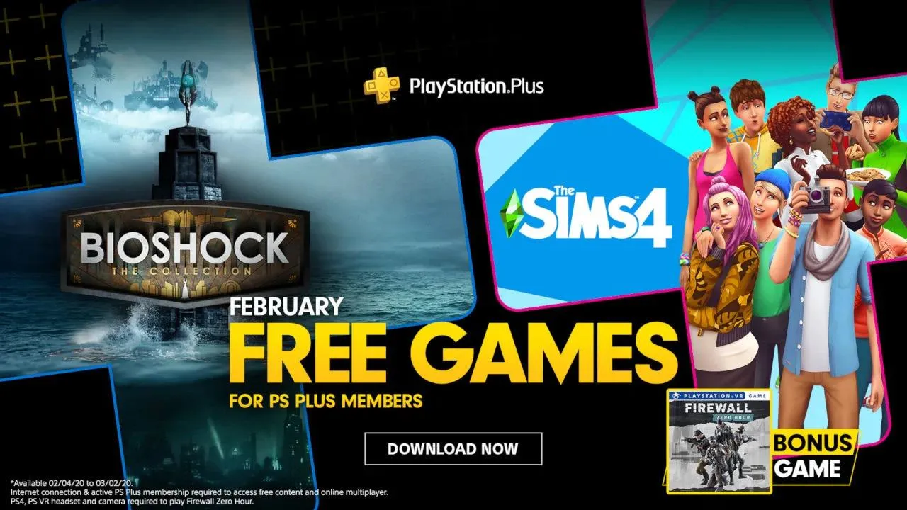 PlayStation February’s Free PS Plus Games: Bioshock - The Collection, The Sims 4 & Firewall Zero Hour