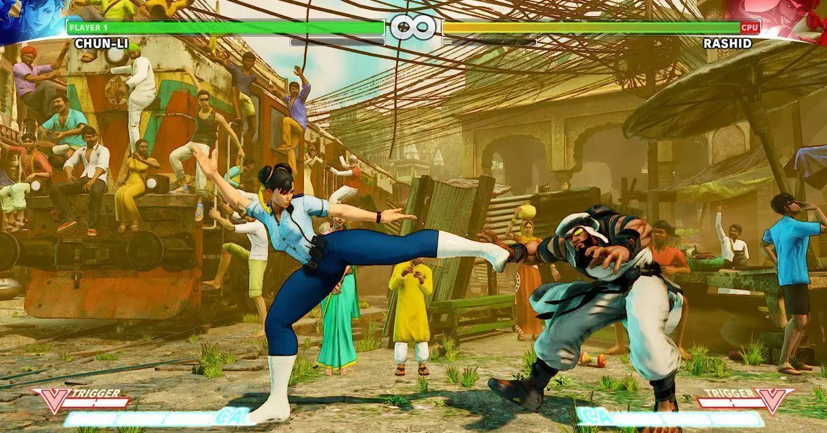 SFV - ChunLi poking Dhalsim