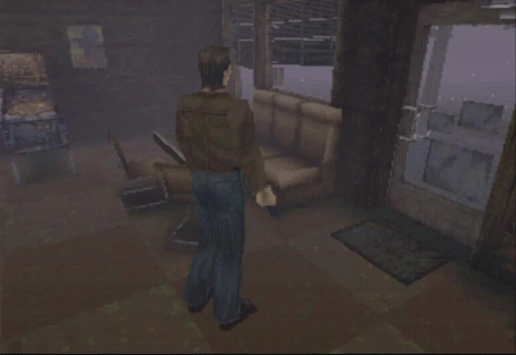 silent hill deserves a remake - Harry Manson holds a gun and stares at the foggy Silent Hill