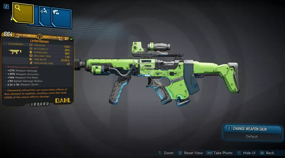 borderlands 3 kaoson legendary smg