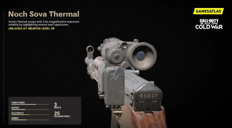 Noch Sova Thermal - Optic Attachments | COD Black Ops Cold War | Call of Duty