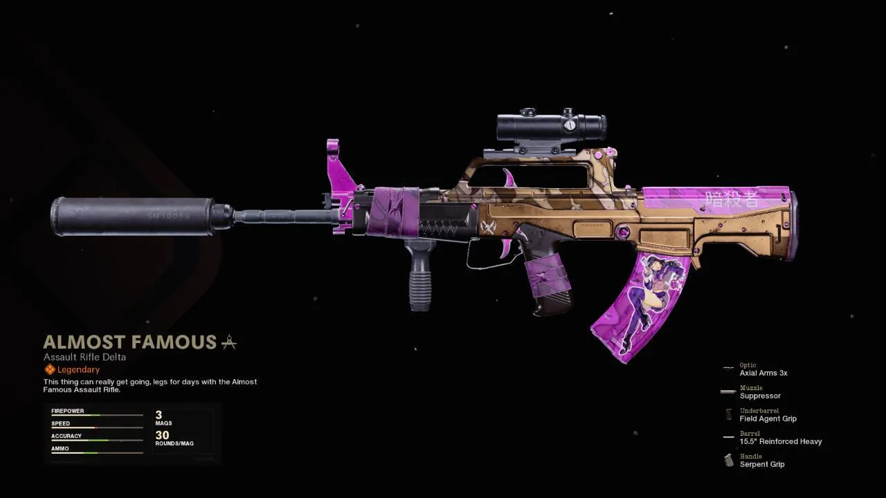 Almost Famous - COD Warzone and Black Ops Cold War Weapon Blueprint | Call of Duty Almost Famous - COD Warzone and Black Ops Cold War Weapon Blueprint | Call of Duty