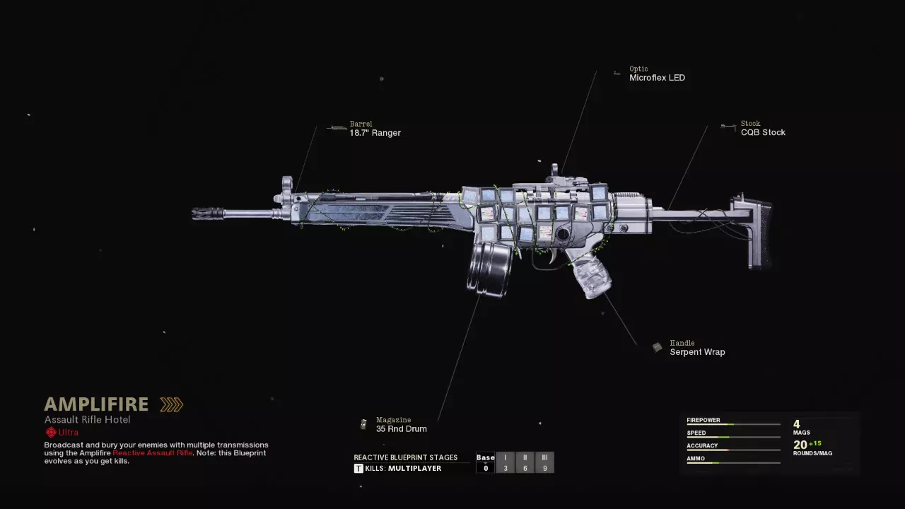 Amplifire - COD Warzone and Black Ops Cold War Weapon Blueprint | Call of Duty Amplifire - COD Warzone and Black Ops Cold War Weapon Blueprint | Call of Duty