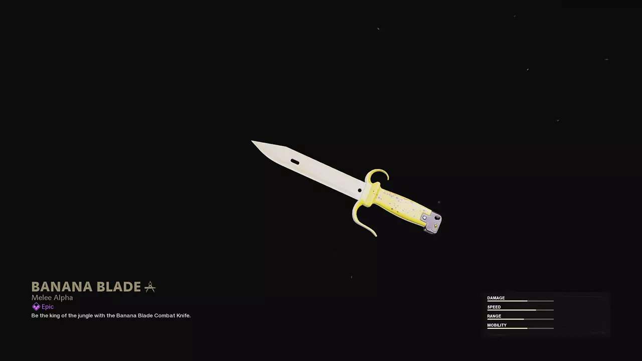 Banana Blade - COD Warzone and Black Ops Cold War Weapon Blueprint | Call of Duty Banana Blade - COD Warzone and Black Ops Cold War Weapon Blueprint | Call of Duty