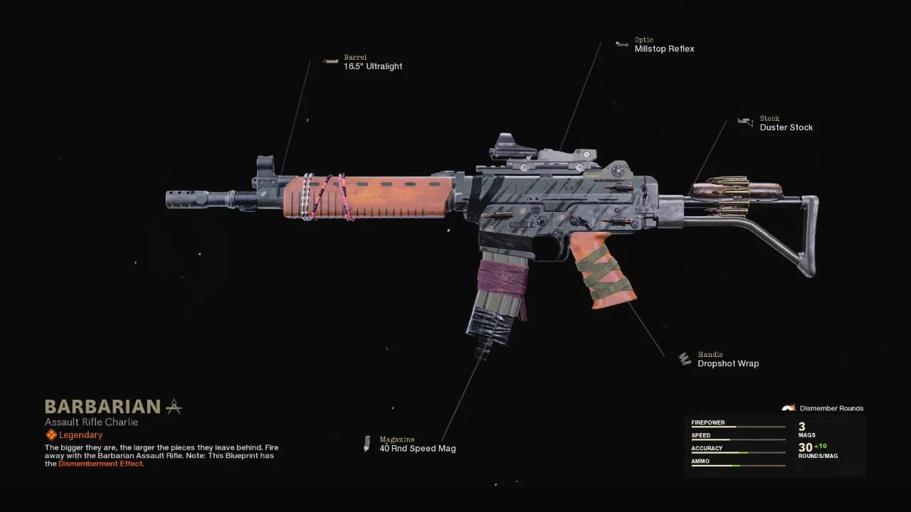 Barbarian - COD Warzone and Black Ops Cold War Weapon Blueprint | Call of Duty Barbarian - COD Warzone and Black Ops Cold War Weapon Blueprint | Call of Duty
