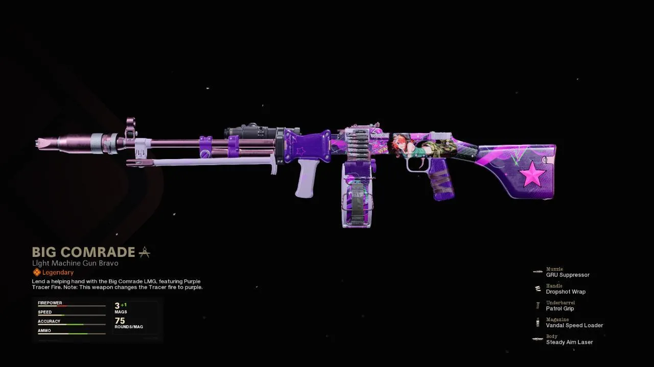 Big Comrade - COD Warzone and Black Ops Cold War Weapon Blueprint | Call of Duty Big Comrade - COD Warzone and Black Ops Cold War Weapon Blueprint | Call of Duty