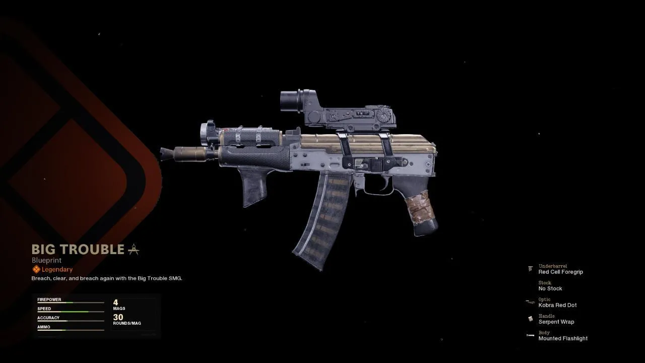 Big Trouble - COD Warzone and Black Ops Cold War Weapon Blueprint | Call of Duty Big Trouble - COD Warzone and Black Ops Cold War Weapon Blueprint | Call of Duty