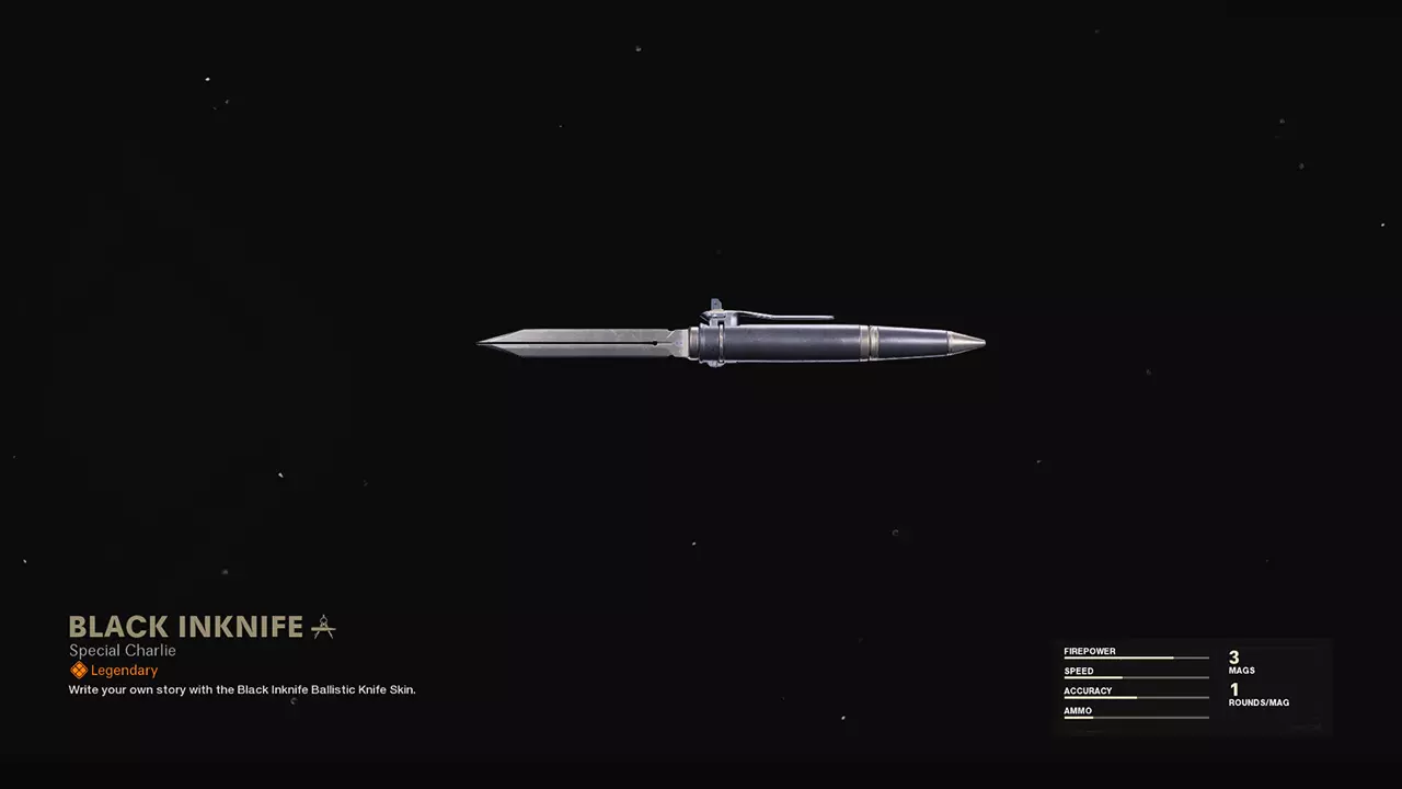 Black Inknife - COD Warzone and Black Ops Cold War Weapon Blueprint | Call of Duty Black Inknife - COD Warzone and Black Ops Cold War Weapon Blueprint | Call of Duty