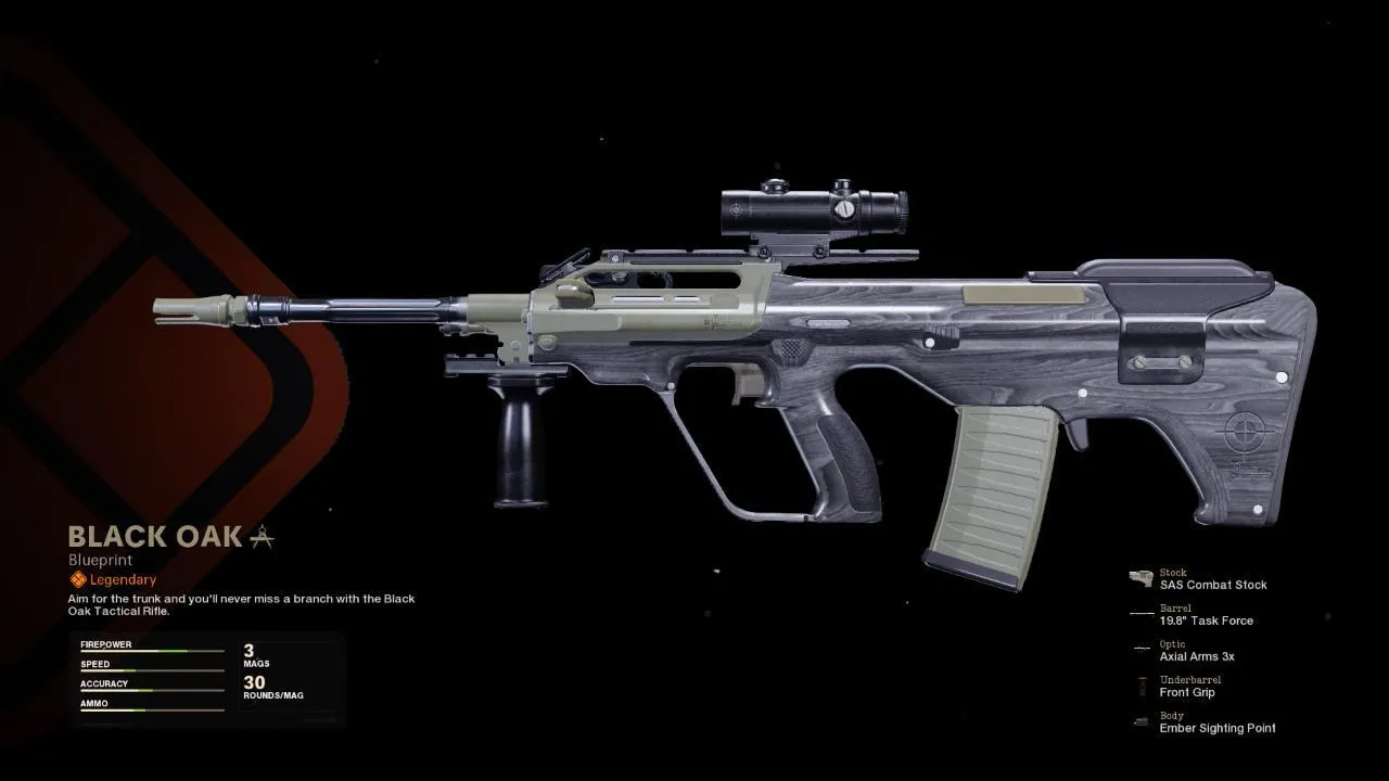 Black Oak - COD Warzone and Black Ops Cold War Weapon Blueprint | Call of Duty Black Oak - COD Warzone and Black Ops Cold War Weapon Blueprint | Call of Duty