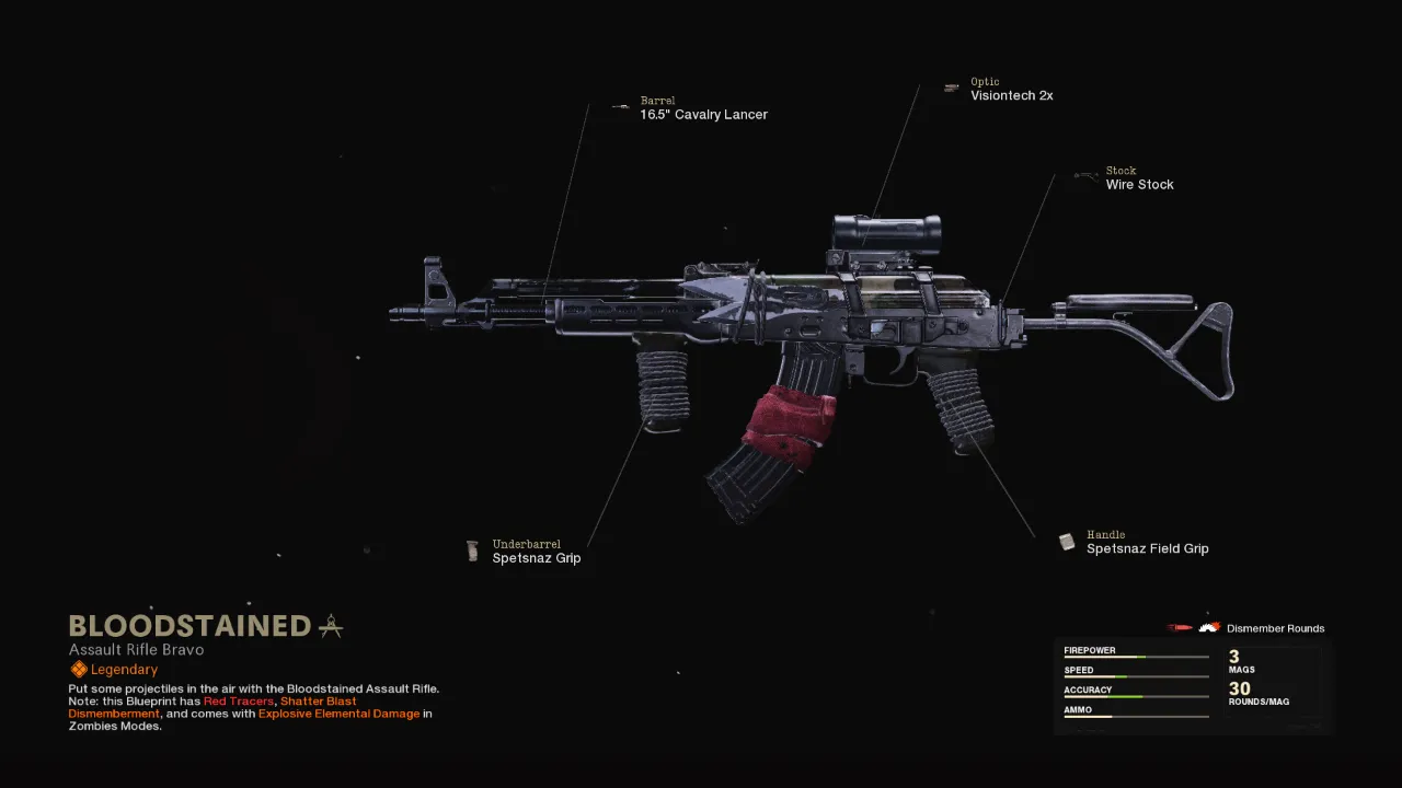 Bloodstained - COD Warzone and Black Ops Cold War Weapon Blueprint | Call of Duty Bloodstained - COD Warzone and Black Ops Cold War Weapon Blueprint | Call of Duty