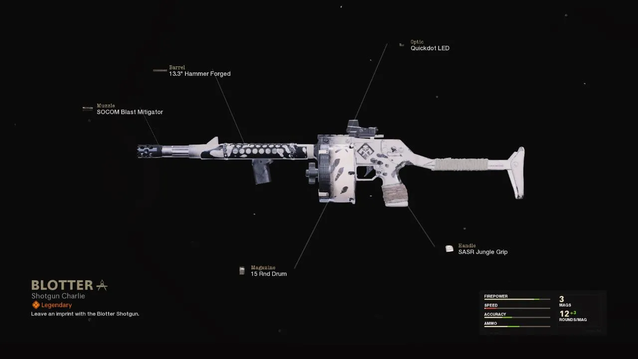 Blotter - COD Warzone and Black Ops Cold War Weapon Blueprint | Call of Duty