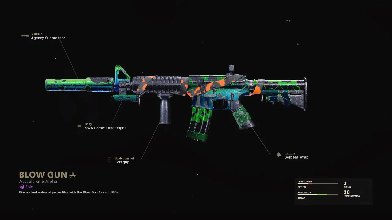 Blow Gun - COD Warzone and Black Ops Cold War Weapon Blueprint | Call of Duty Blow Gun - COD Warzone and Black Ops Cold War Weapon Blueprint | Call of Duty