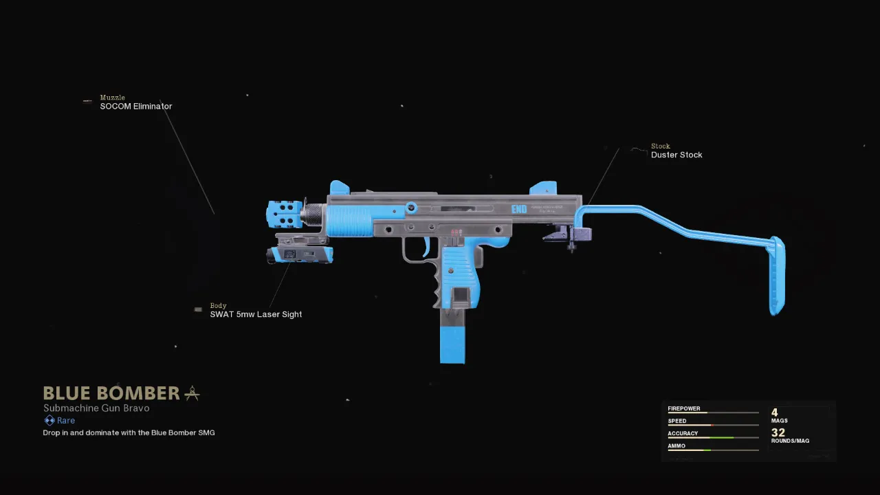 Blue Bomber - COD Warzone and Black Ops Cold War Weapon Blueprint | Call of Duty