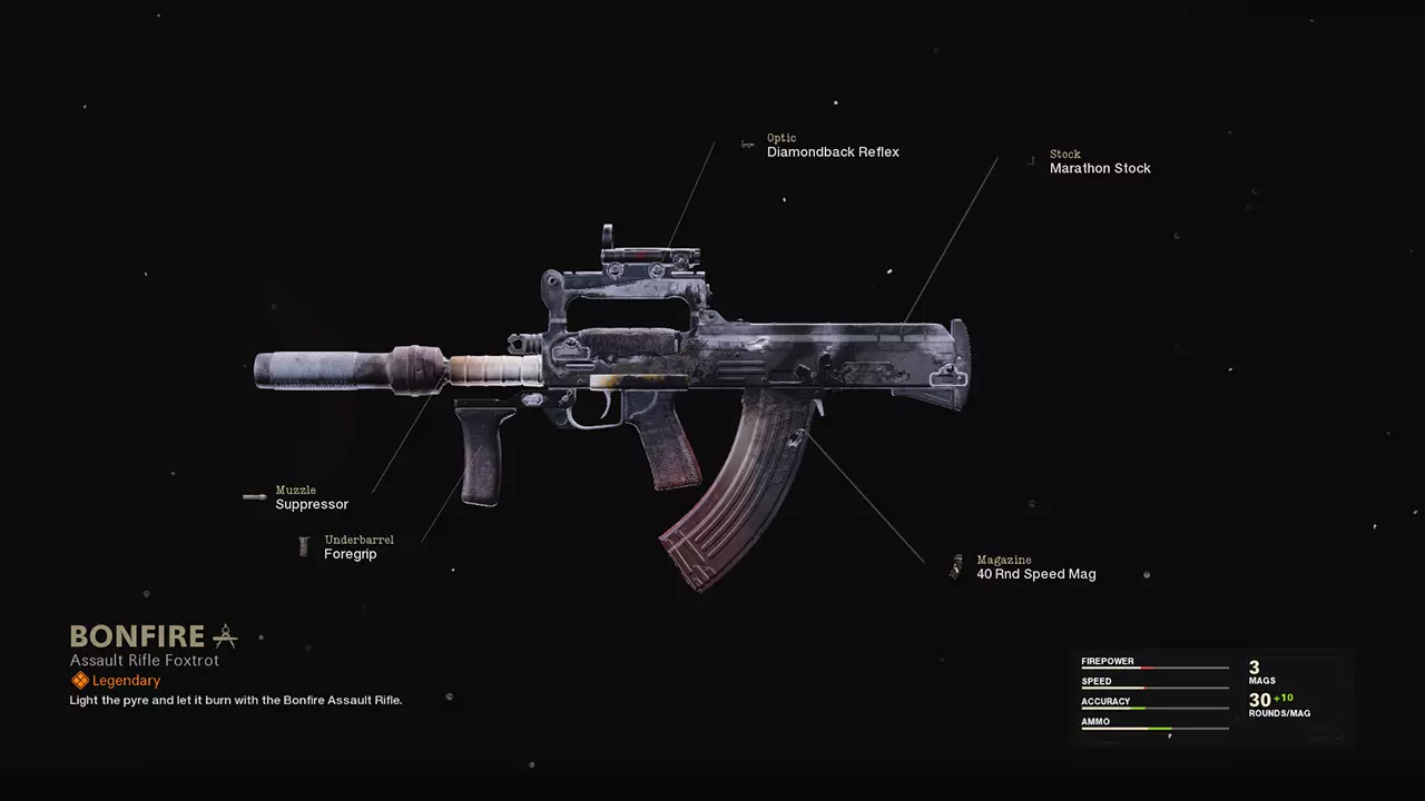 Bonfire - COD Warzone and Black Ops Cold War Weapon Blueprint | Call of Duty