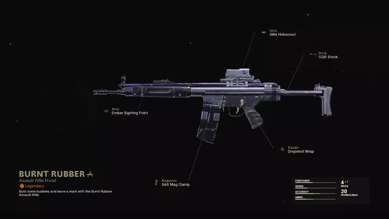 Burnt Rubber - COD Warzone and Black Ops Cold War Weapon Blueprint | Call of Duty