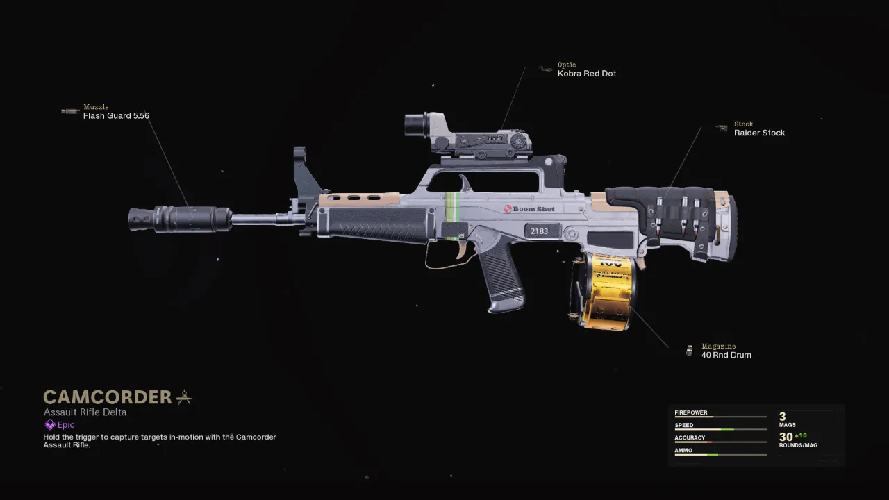 Camcorder - COD Warzone and Black Ops Cold War Weapon Blueprint | Call of Duty Camcorder - COD Warzone and Black Ops Cold War Weapon Blueprint | Call of Duty