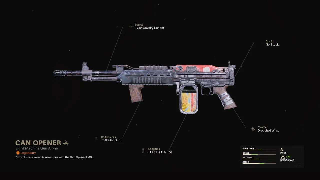 Can Opener - COD Warzone and Black Ops Cold War Weapon Blueprint | Call of Duty Can Opener - COD Warzone and Black Ops Cold War Weapon Blueprint | Call of Duty
