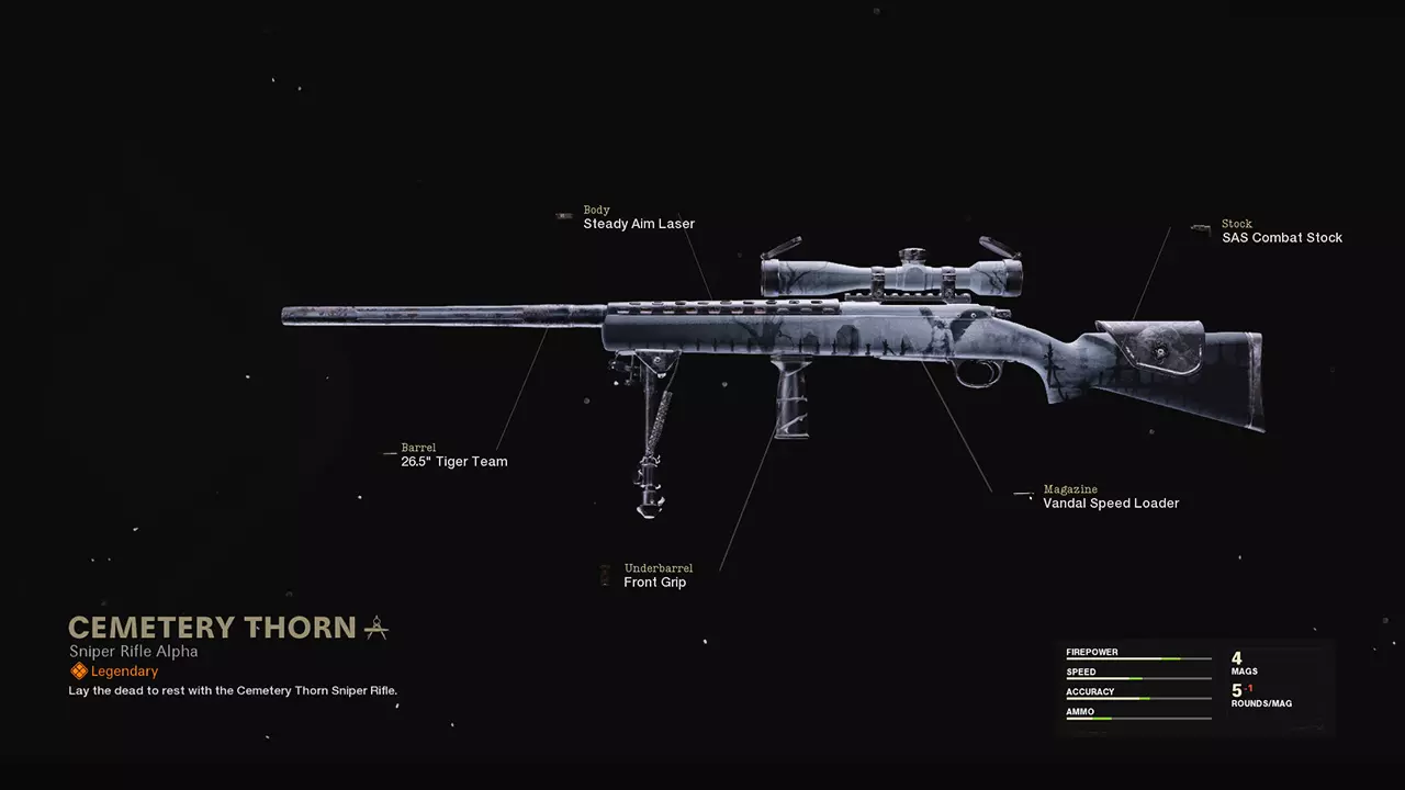 Cemetery Thorn - COD Warzone and Black Ops Cold War Weapon Blueprint | Call of Duty Cemetery Thorn - COD Warzone and Black Ops Cold War Weapon Blueprint | Call of Duty