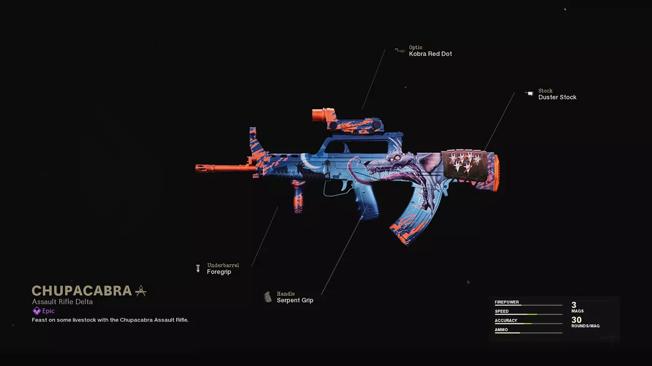 Chupacabra - COD Warzone and Black Ops Cold War Weapon Blueprint | Call of Duty Chupacabra - COD Warzone and Black Ops Cold War Weapon Blueprint | Call of Duty