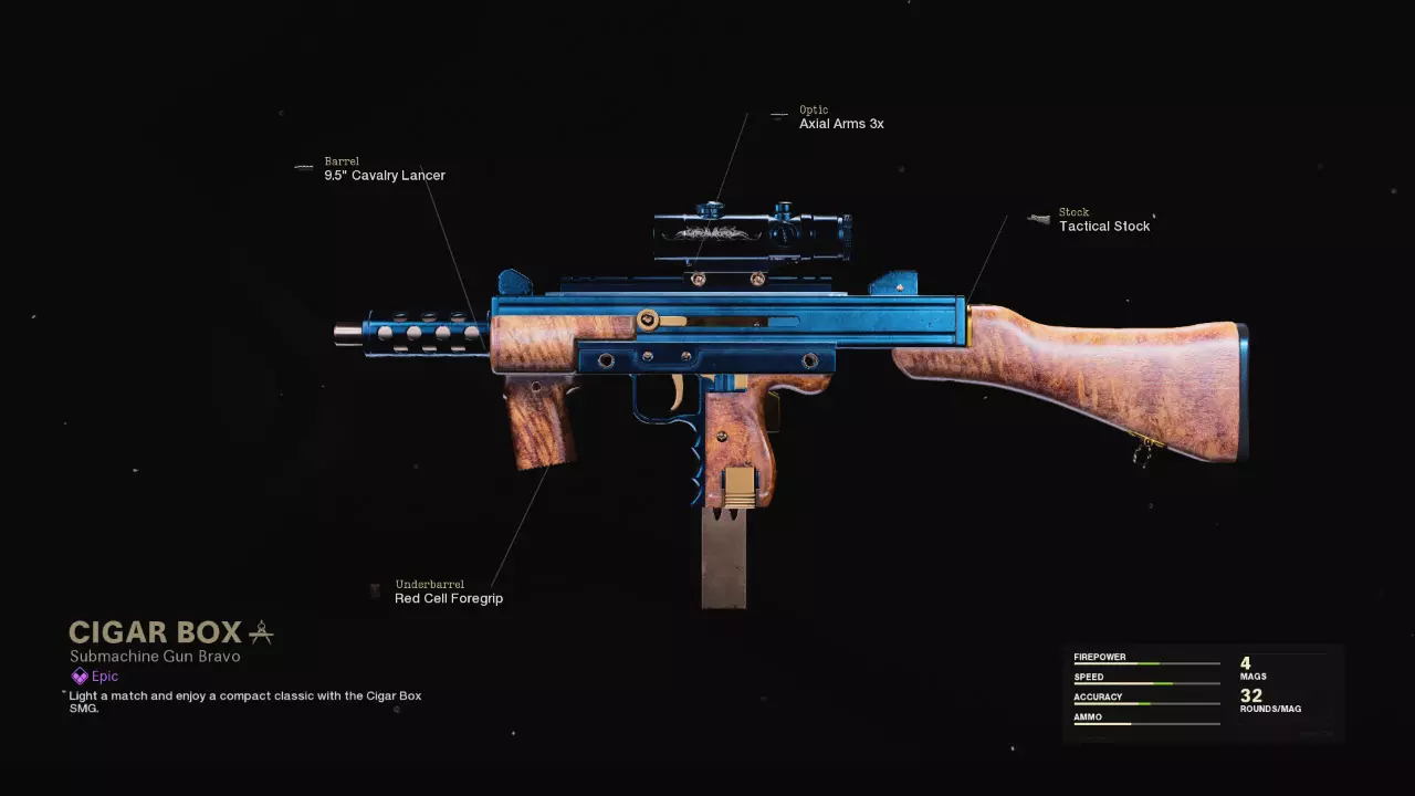 Cigar Box - COD Warzone and Black Ops Cold War Weapon Blueprint | Call of Duty Cigar Box - COD Warzone and Black Ops Cold War Weapon Blueprint | Call of Duty