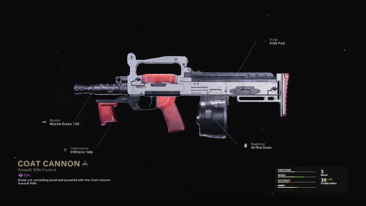 Coat Cannon - COD Warzone and Black Ops Cold War Weapon Blueprint | Call of Duty
