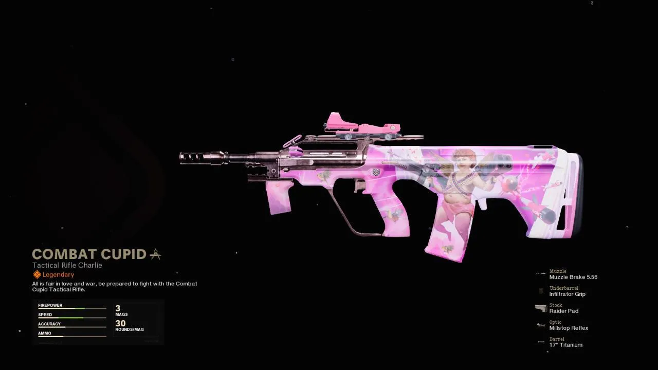 Combat Cupid - COD Warzone and Black Ops Cold War Weapon Blueprint | Call of Duty Combat Cupid - COD Warzone and Black Ops Cold War Weapon Blueprint | Call of Duty