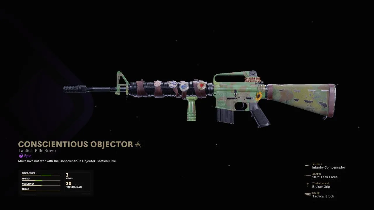 Conscientious Objector - COD Warzone and Black Ops Cold War Weapon Blueprint | Call of Duty Conscientious Objector - COD Warzone and Black Ops Cold War Weapon Blueprint | Call of Duty
