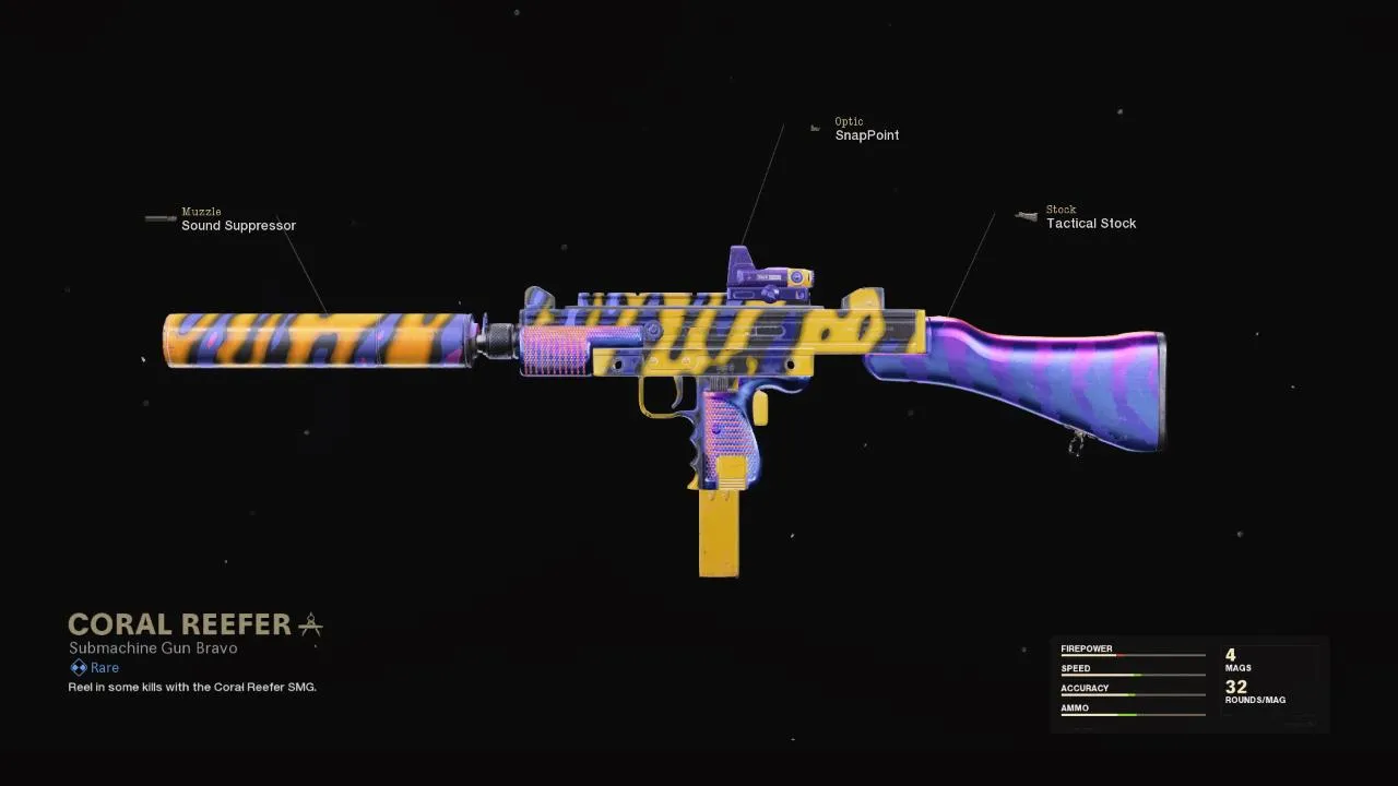 Coral Reefer - COD Warzone and Black Ops Cold War Weapon Blueprint | Call of Duty