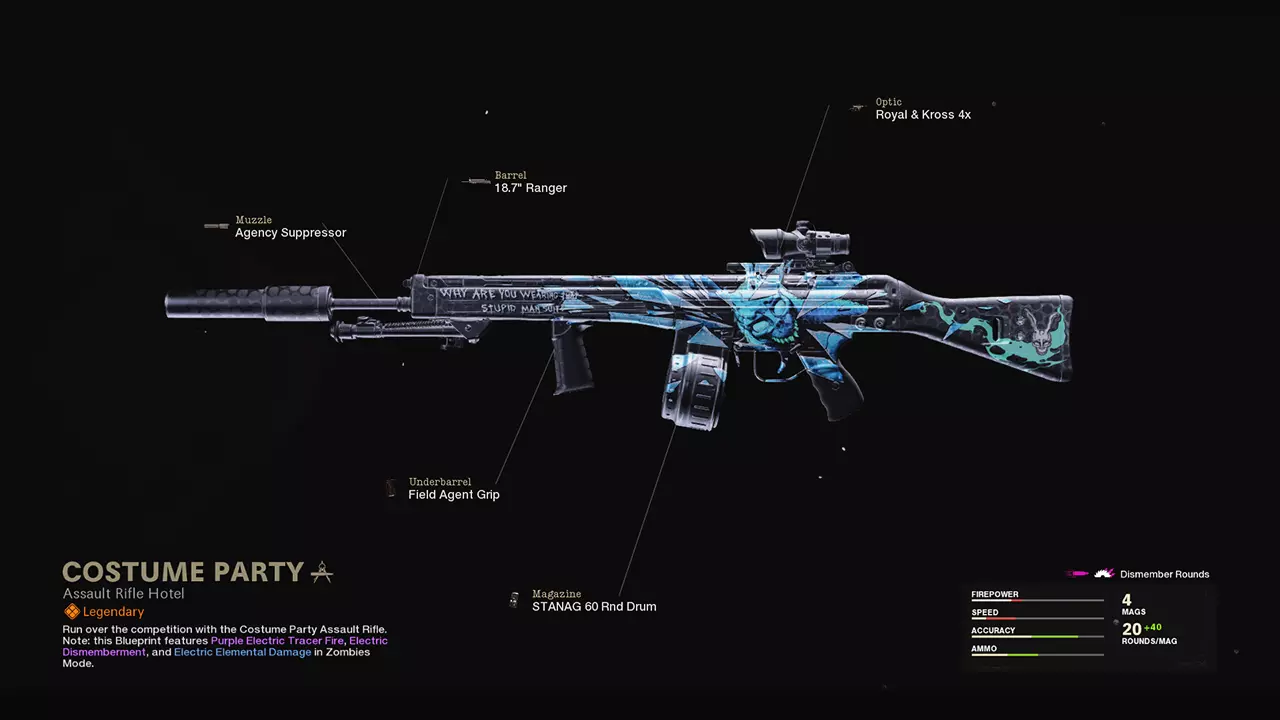 Costume Party - COD Warzone and Black Ops Cold War Weapon Blueprint | Call of Duty