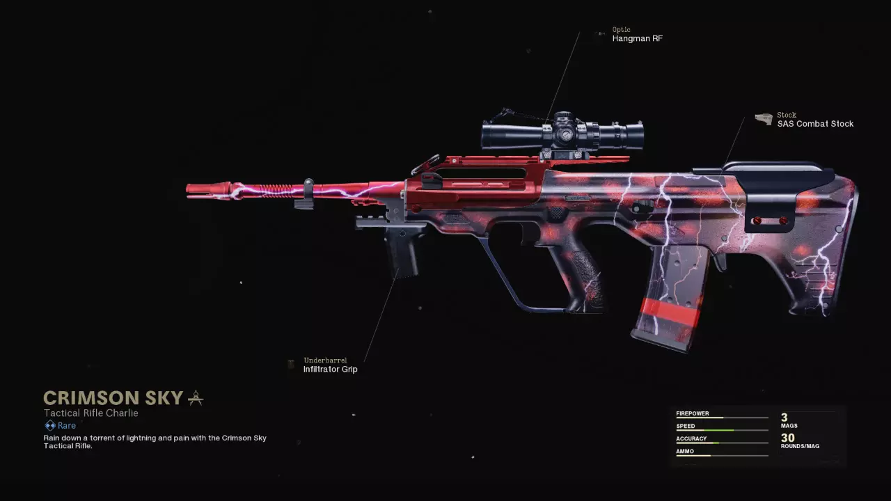 Crimson Sky - COD Warzone and Black Ops Cold War Weapon Blueprint | Call of Duty
