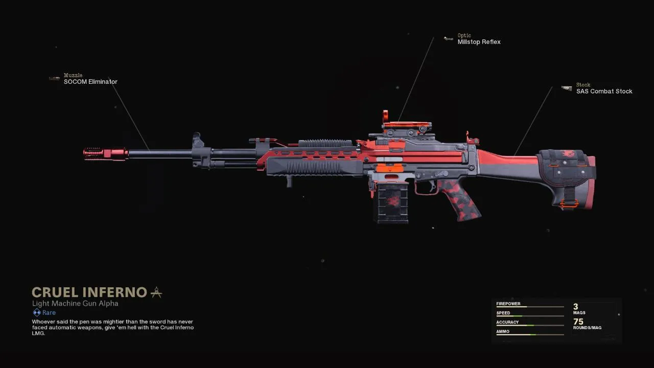 Cruel Inferno - COD Warzone and Black Ops Cold War Weapon Blueprint | Call of Duty Cruel Inferno - COD Warzone and Black Ops Cold War Weapon Blueprint | Call of Duty
