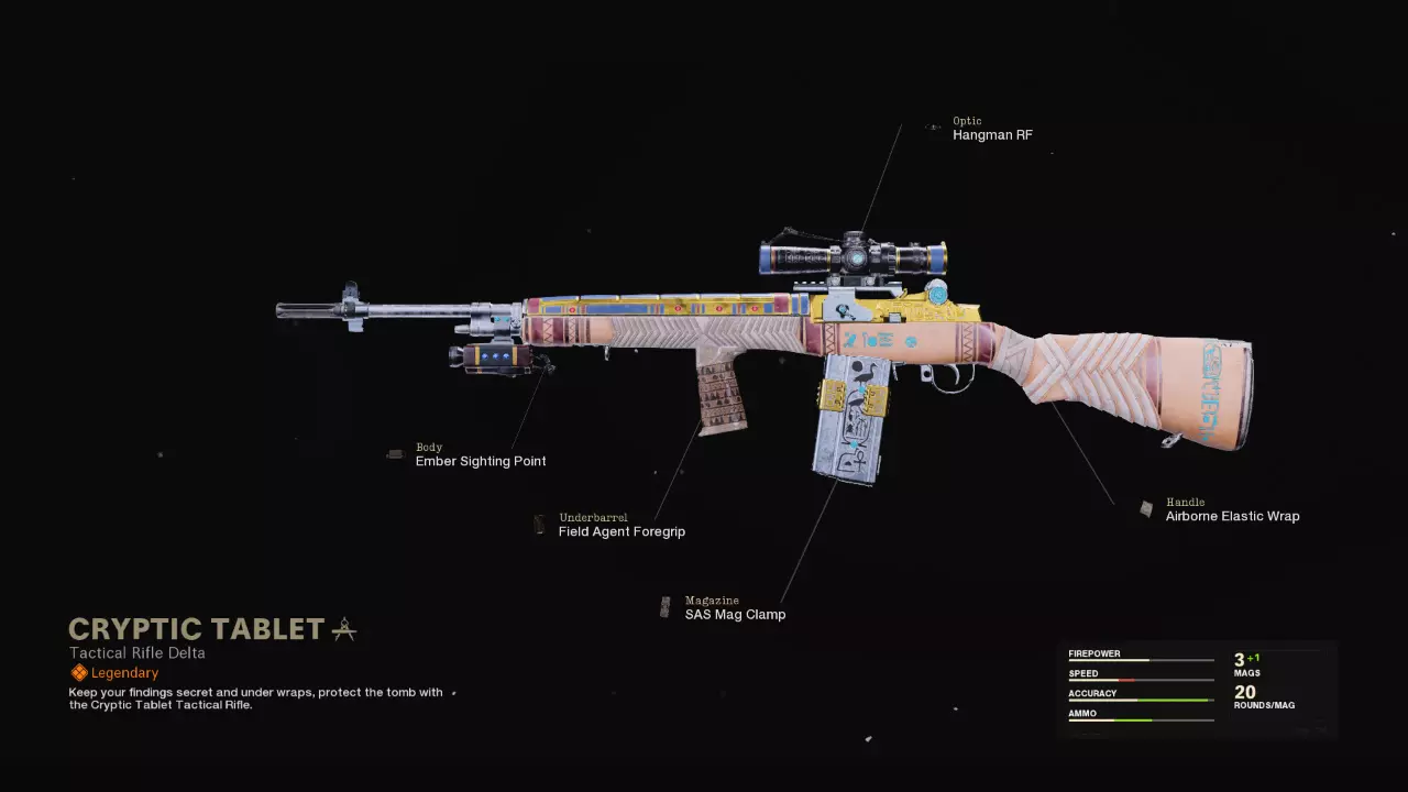 Cryptic Tablet - COD Warzone and Black Ops Cold War Weapon Blueprint | Call of Duty