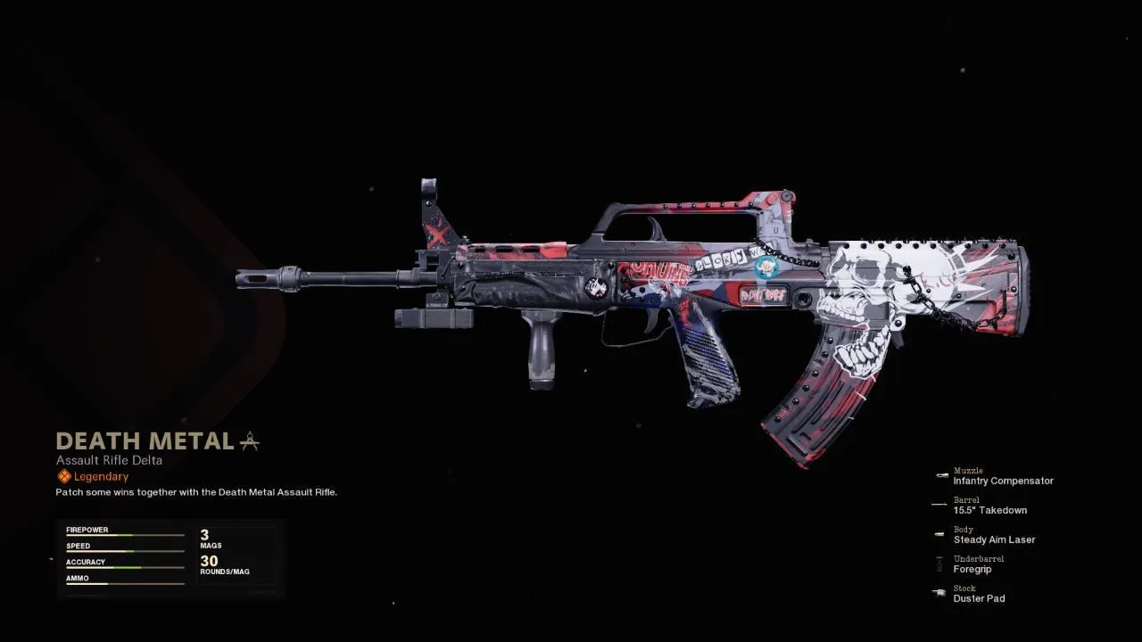 Death Metal - COD Warzone and Black Ops Cold War Weapon Blueprint | Call of Duty