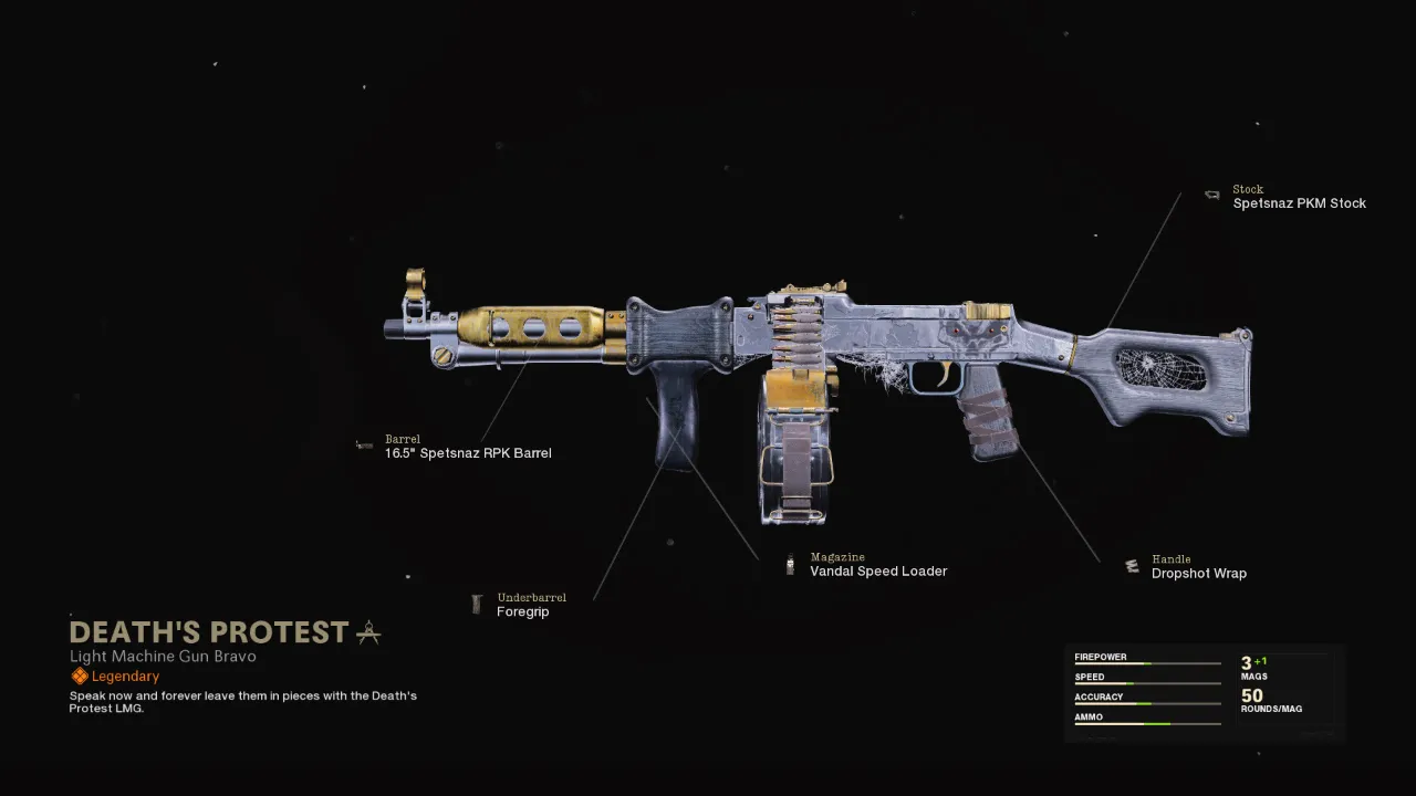 Death’s Protest - COD Warzone and Black Ops Cold War Weapon Blueprint | Call of Duty