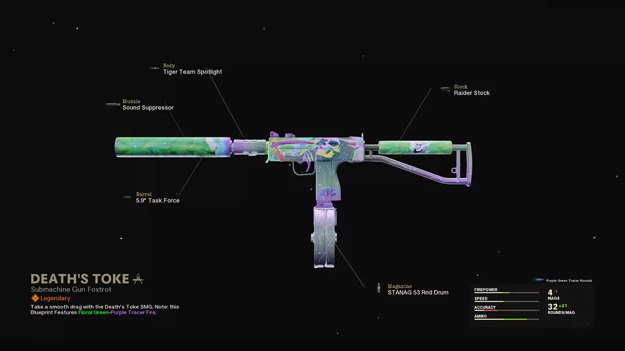 Death's Toke - COD Warzone and Black Ops Cold War Weapon Blueprint | Call of Duty Death's Toke - COD Warzone and Black Ops Cold War Weapon Blueprint | Call of Duty