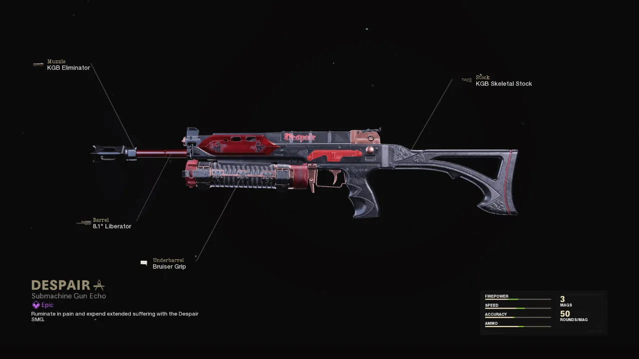Despair - COD Warzone and Black Ops Cold War Weapon Blueprint | Call of Duty