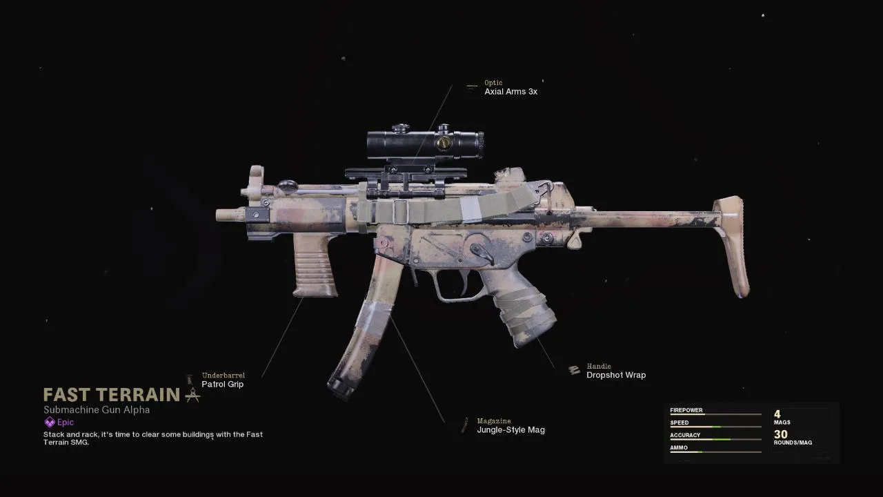 Fast Terrain - COD Warzone and Black Ops Cold War Weapon Blueprint | Call of Duty