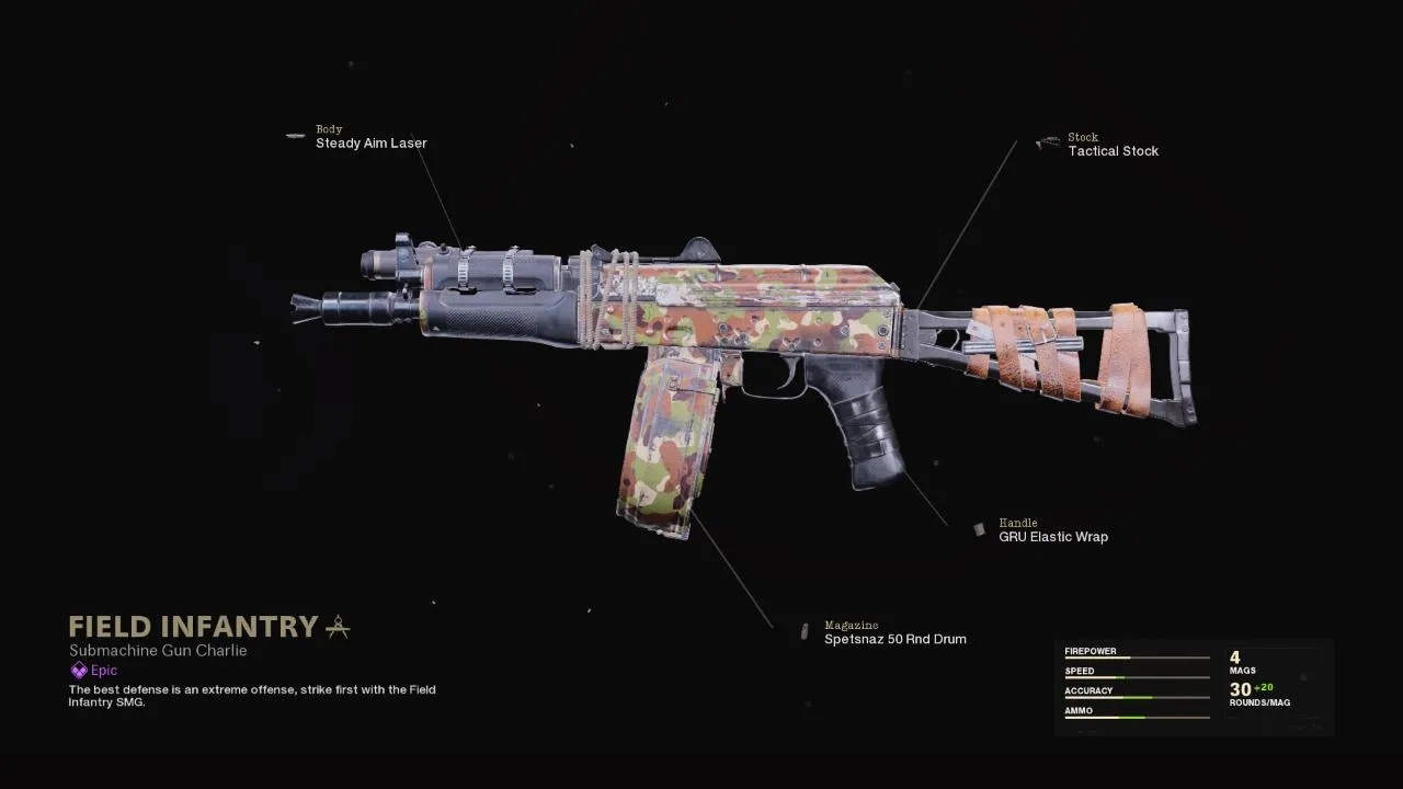 Field Infantry - COD Warzone and Black Ops Cold War Weapon Blueprint | Call of Duty Field Infantry - COD Warzone and Black Ops Cold War Weapon Blueprint | Call of Duty