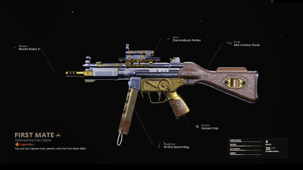 First Mate - COD Warzone and Black Ops Cold War Weapon Blueprint | Call of Duty First Mate - COD Warzone and Black Ops Cold War Weapon Blueprint | Call of Duty