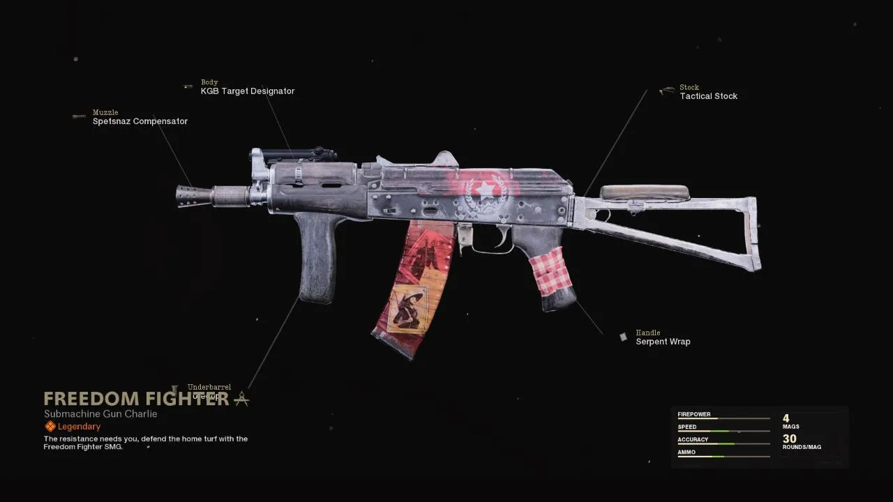 Freedom Fighter - COD Warzone and Black Ops Cold War Weapon Blueprint | Call of Duty