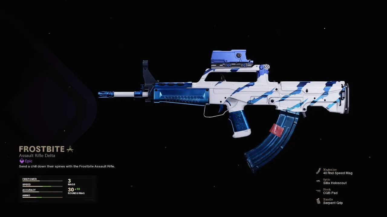 Frostbite - COD Warzone and Black Ops Cold War Weapon Blueprint | Call of Duty