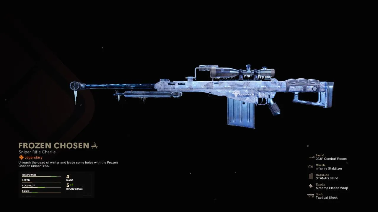 Frozen Chosen - COD Warzone and Black Ops Cold War Weapon Blueprint | Call of Duty Frozen Chosen - COD Warzone and Black Ops Cold War Weapon Blueprint | Call of Duty